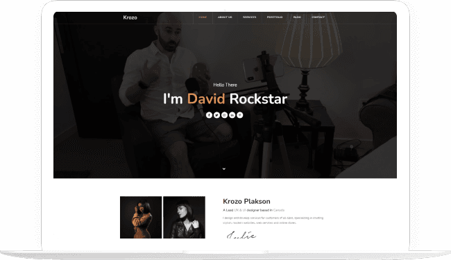 intro page
